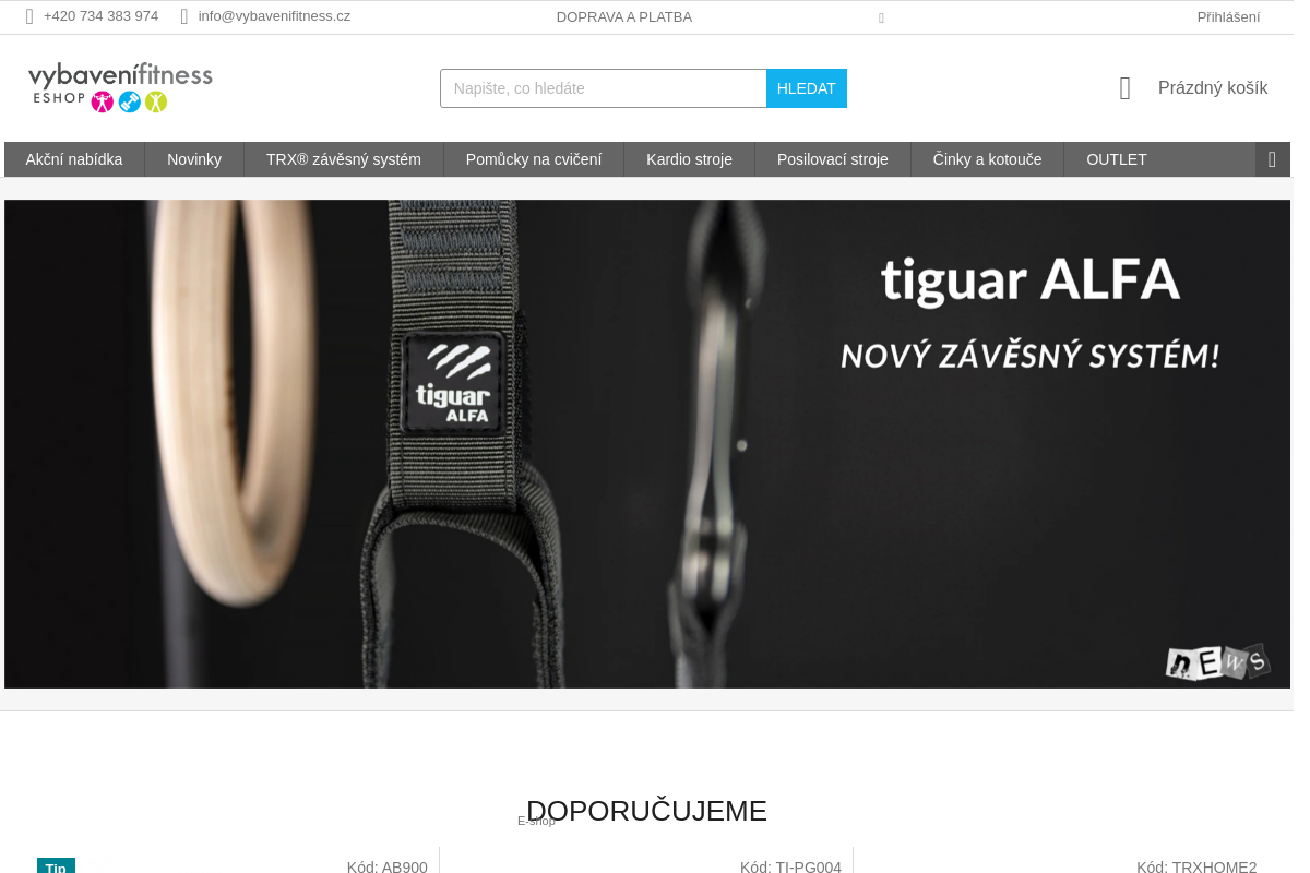 Vybavení fitness.cz
