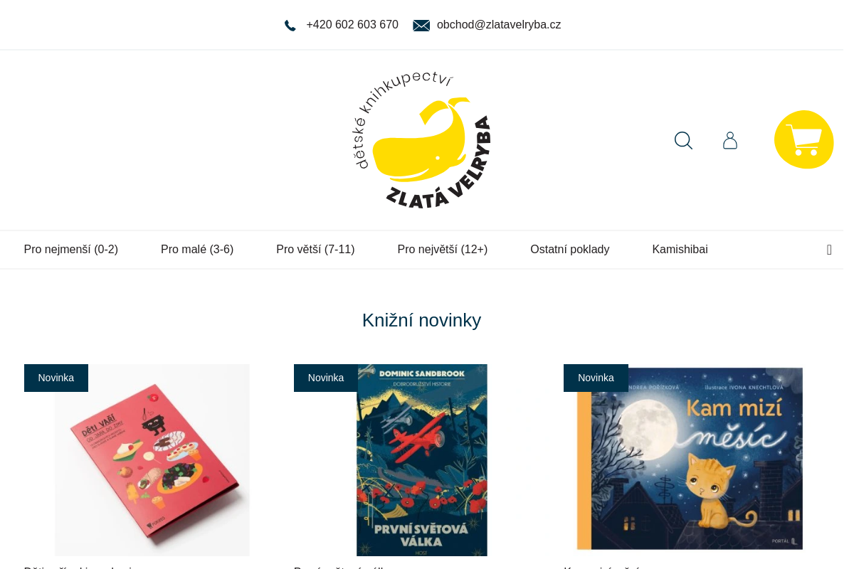 Dětské knihkupectví Zlatá velryba