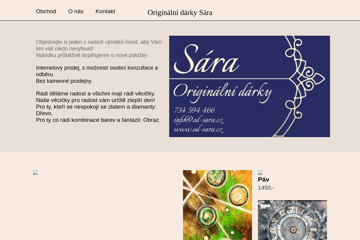 OD SÁRA - Originální Dárky Sára