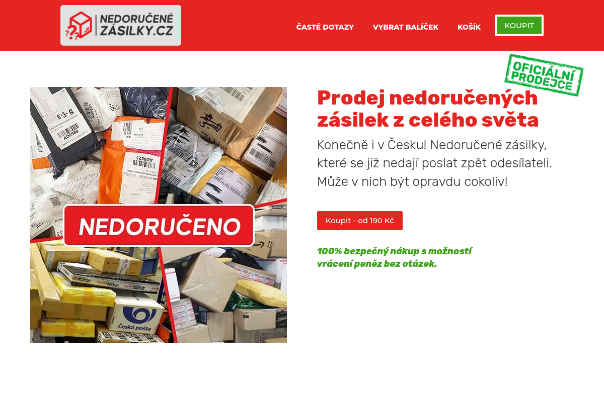 Nedorucenezasilky.cz foto 1