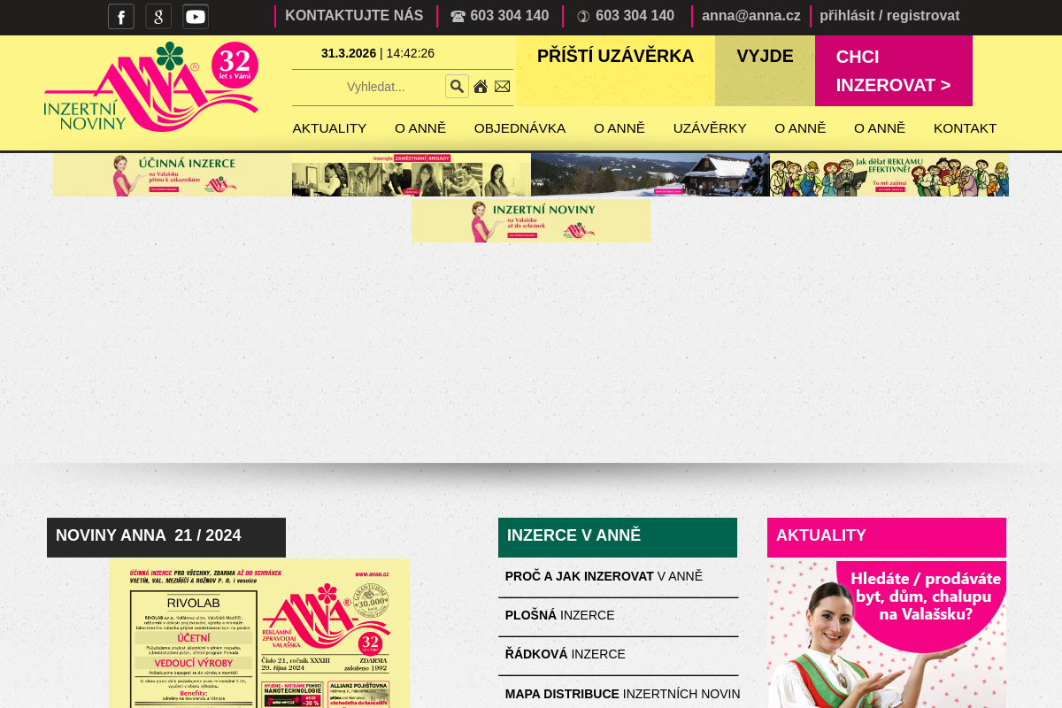 ANNA Inzertní noviny Valašska