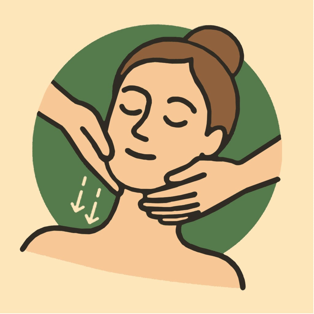 Obličejová masáž - Mukha Abhyanga + Mukha Lepam