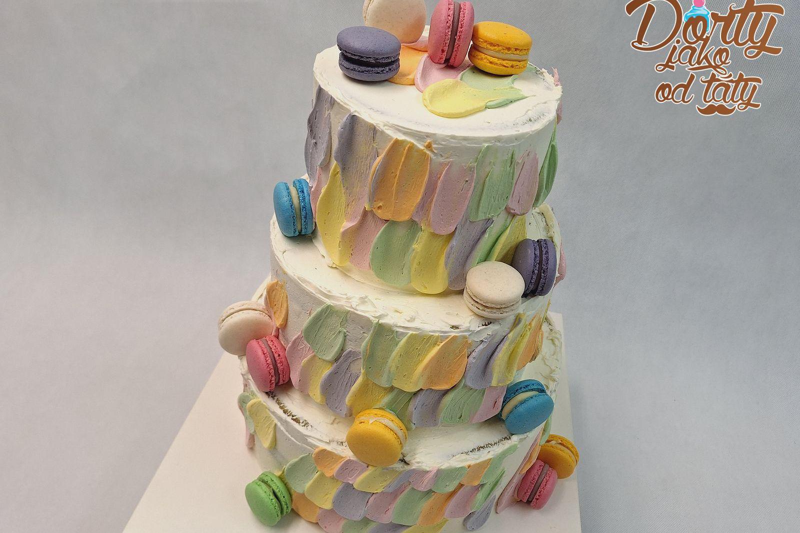 SVATEBNÍ dorty - na přání  krémové a obmazané