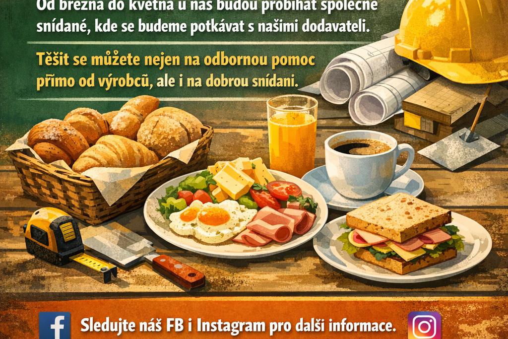 Jarní snídaně na Slatině