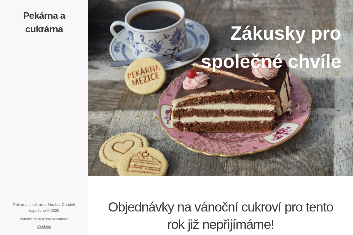 Pekárna a cukrárna Mezice