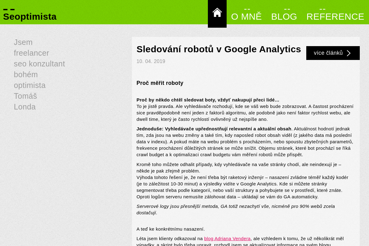 Tomáš Londa -  Seoptimista