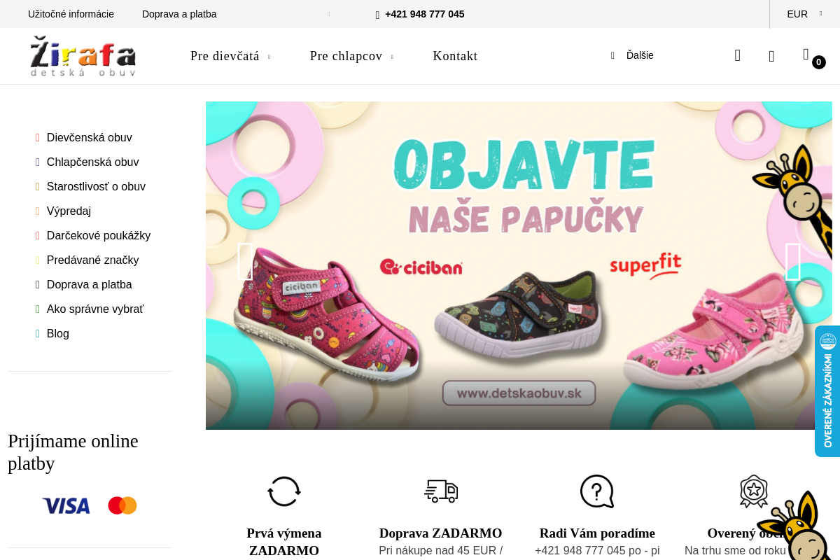 Žirafa - dětská obuv