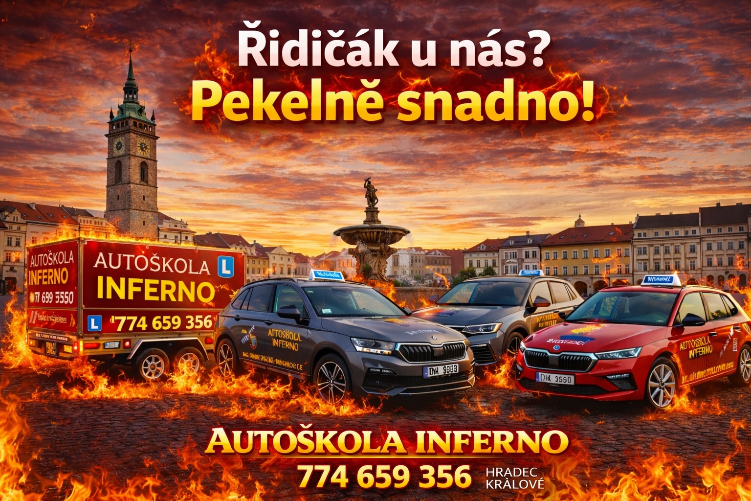Autoškola Inferno - skupiny B, B automat, B96, BE