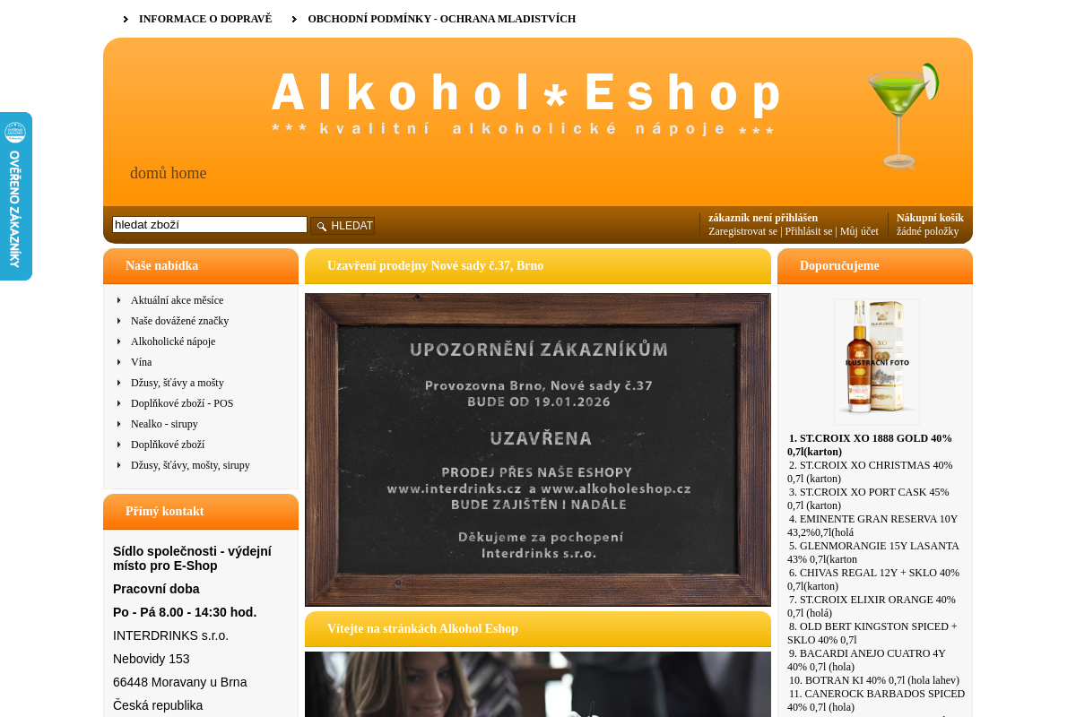 alkoholeshop.cz foto 1