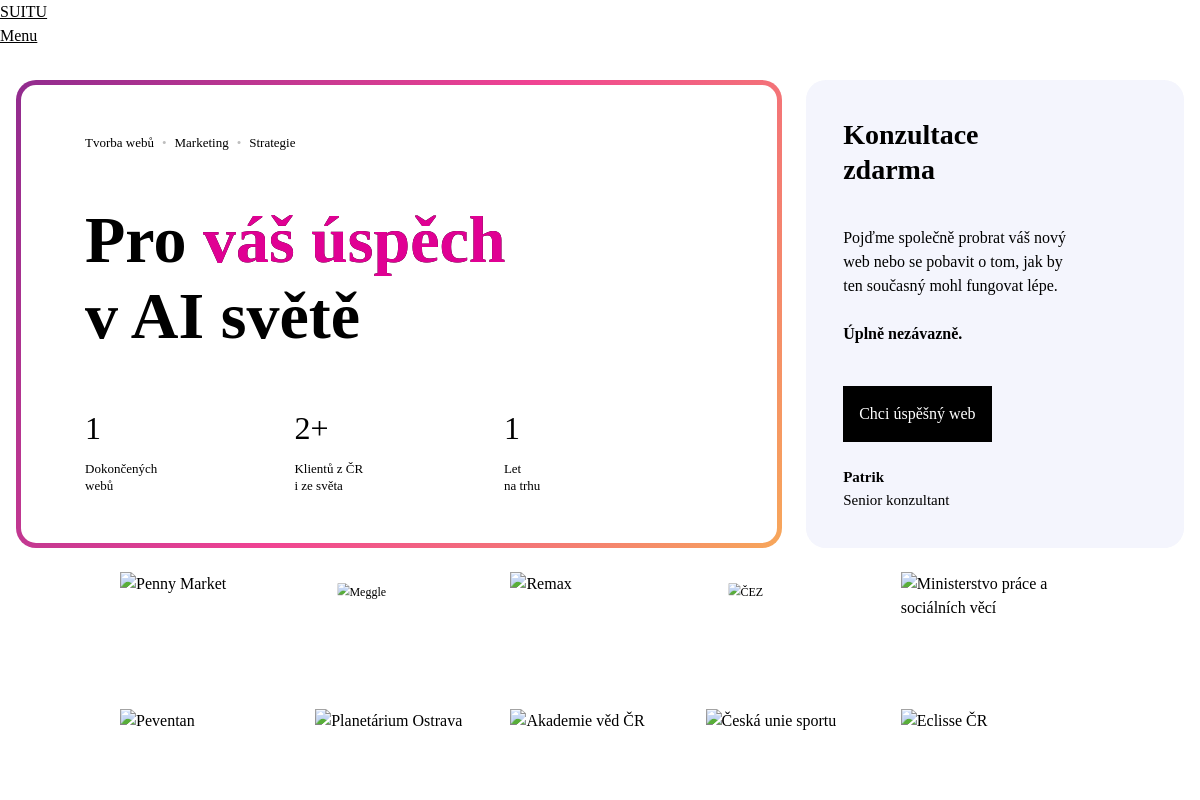 SUITU | Tvorba webových stránek