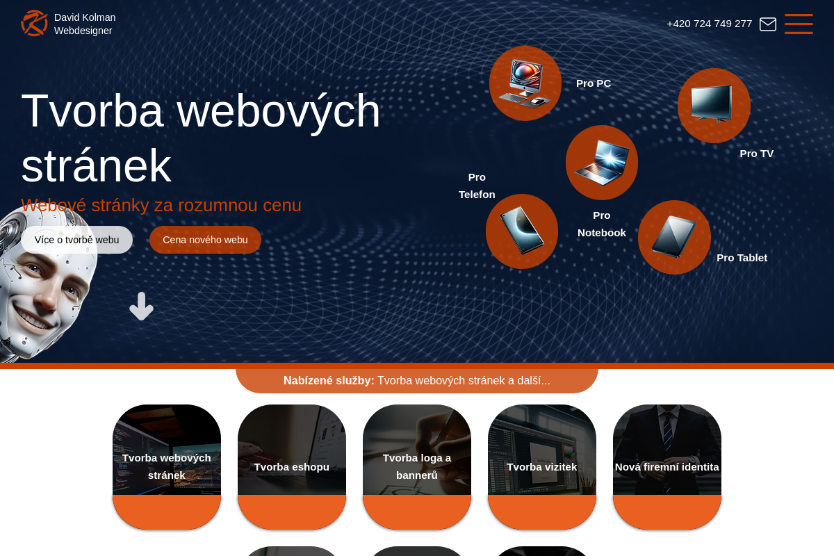 David Kolman - Tvorba webových stránek