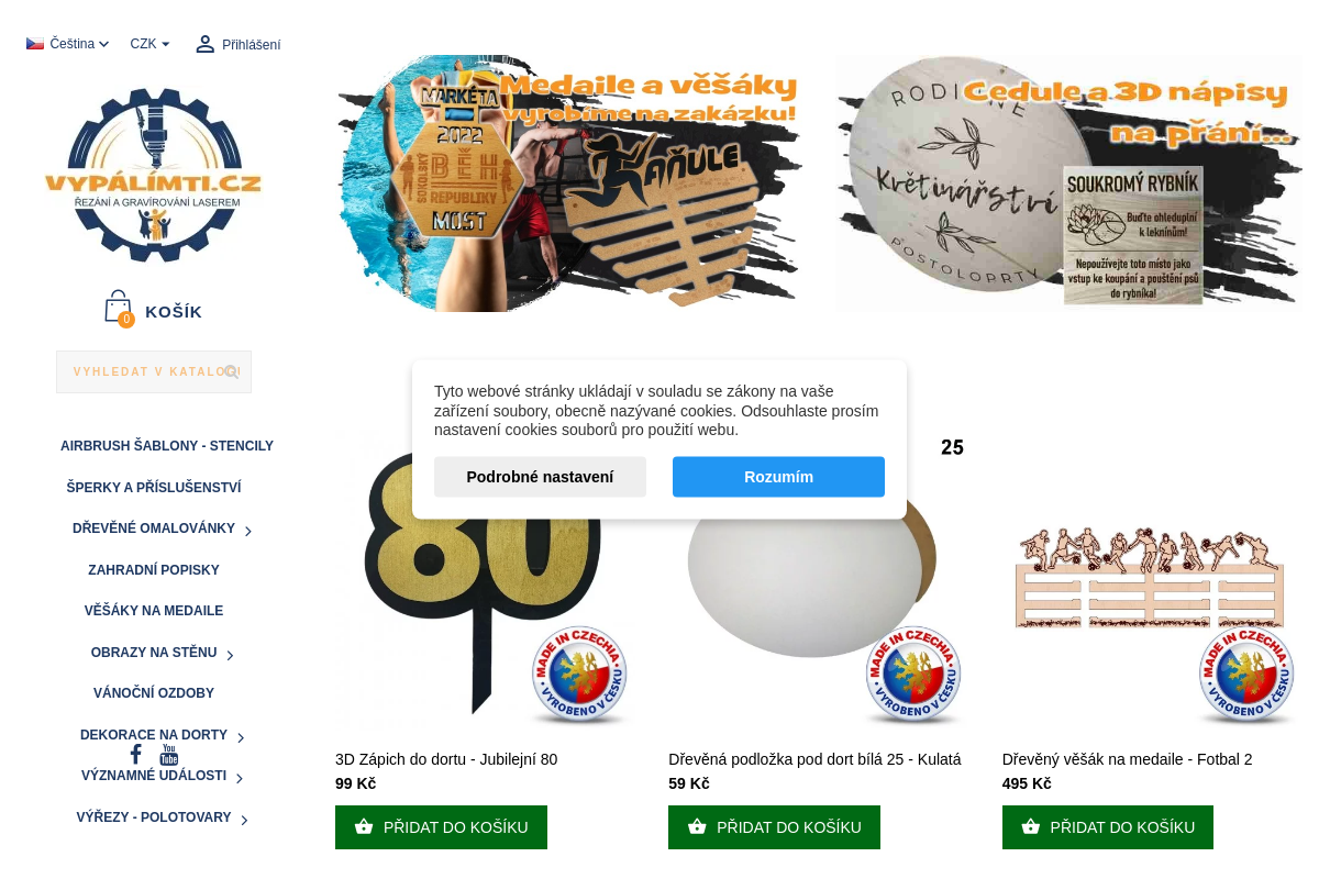 VypálímTi.cz - gravírování, řezání, výroba laserem