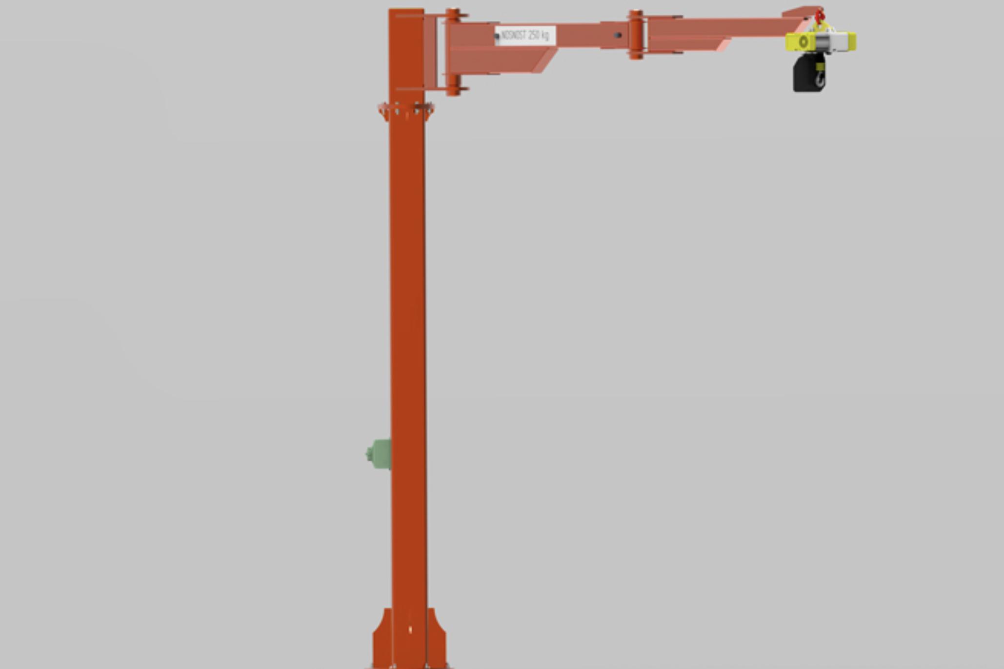 NOVINKA Sloupový otočný jeřáb - kloubový  360°