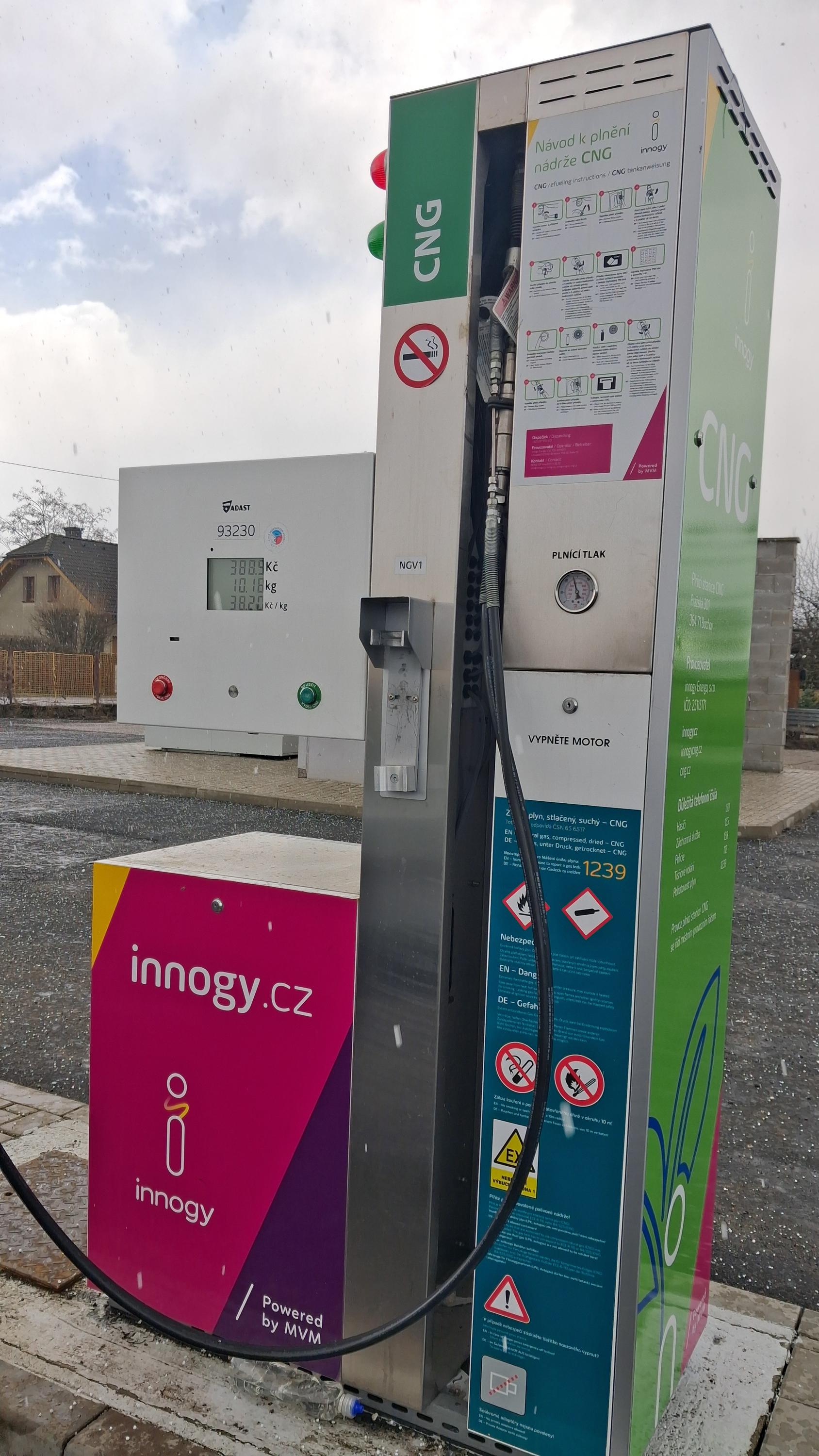 innogy plnicí stanice CNG foto 2