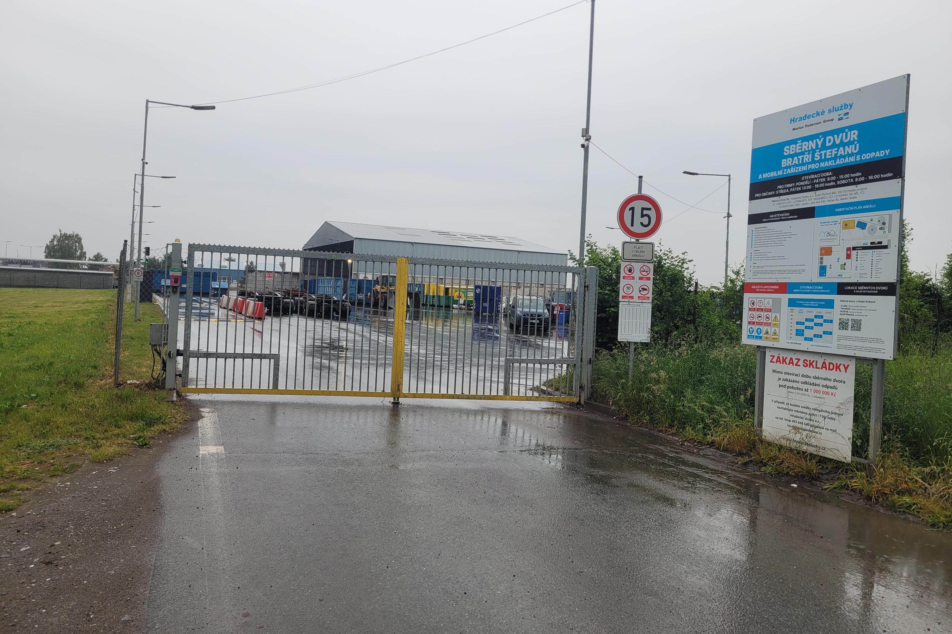 Hradecké služby a.s. - Sběrný dvůr Bratří Štefanů