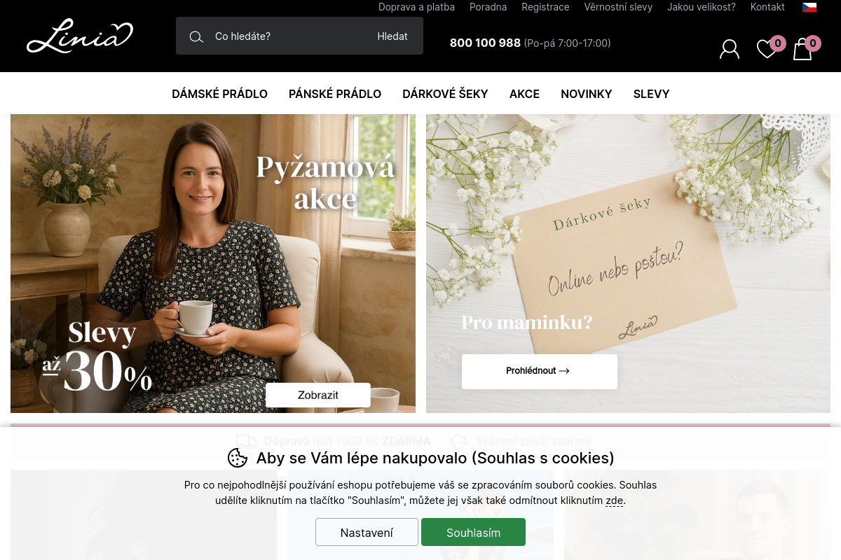 Linia – spodní prádlo