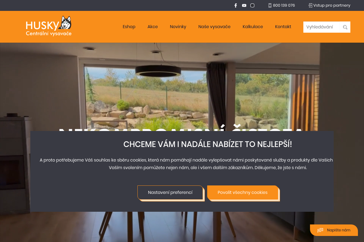 Centrální vysavače Husky