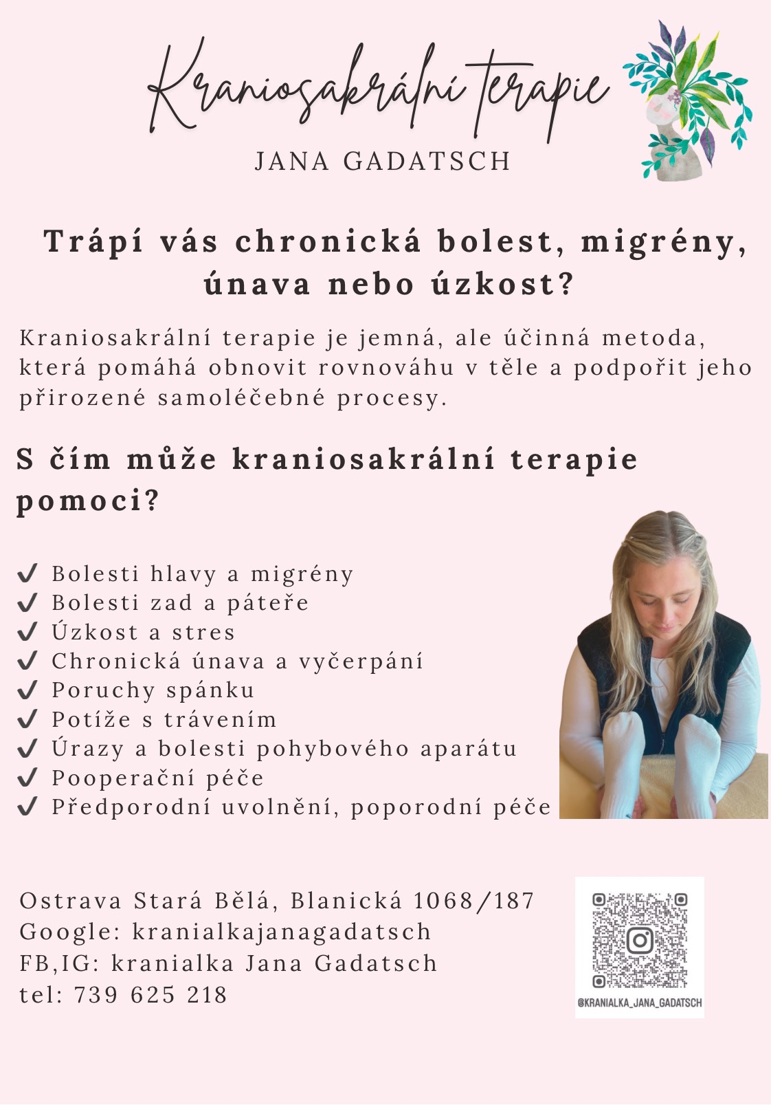 Jana Gadatsch BCST, Biodynamická kraniosakrální terapie foto 2