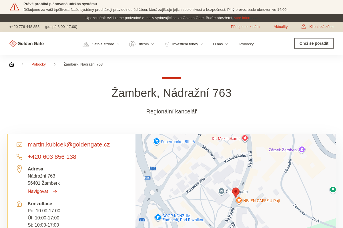Golden Gate - regionální kancelář