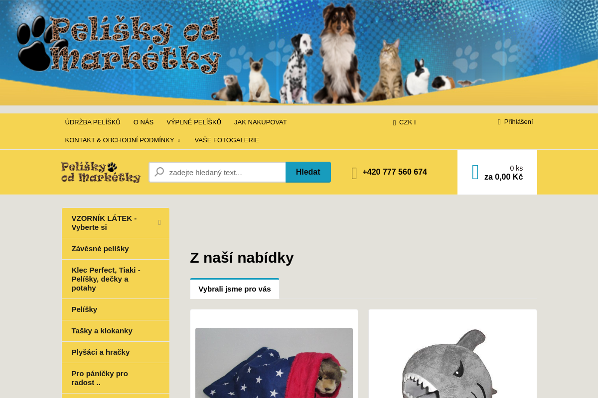 Peliskyodmarketky.cz