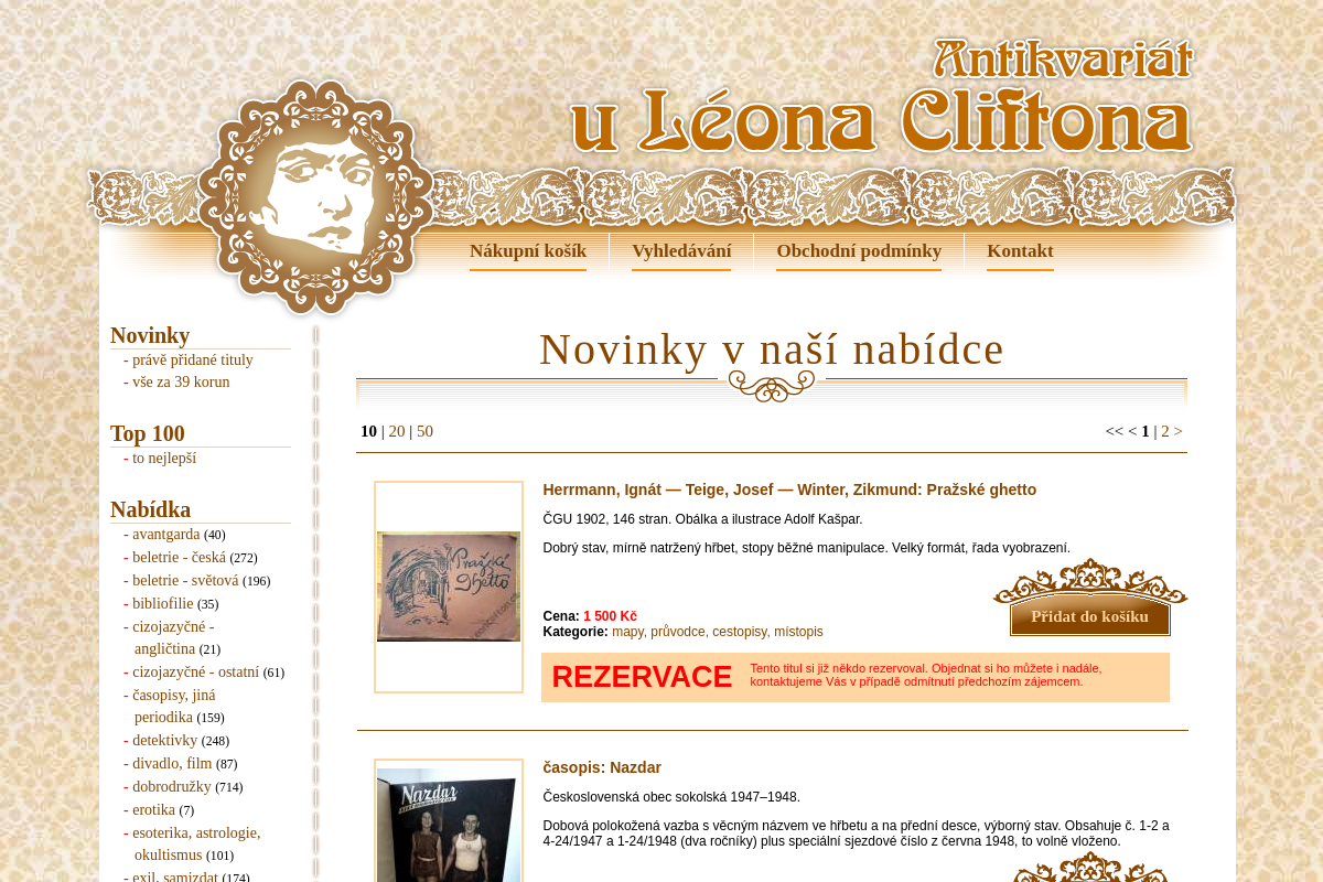 Antikvariát u Léona Cliftona