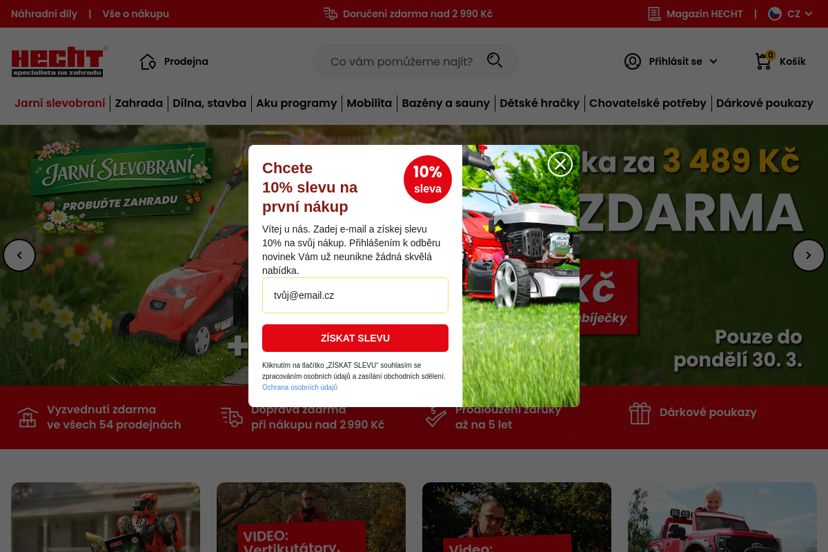 HECHT - specialista na zahradu