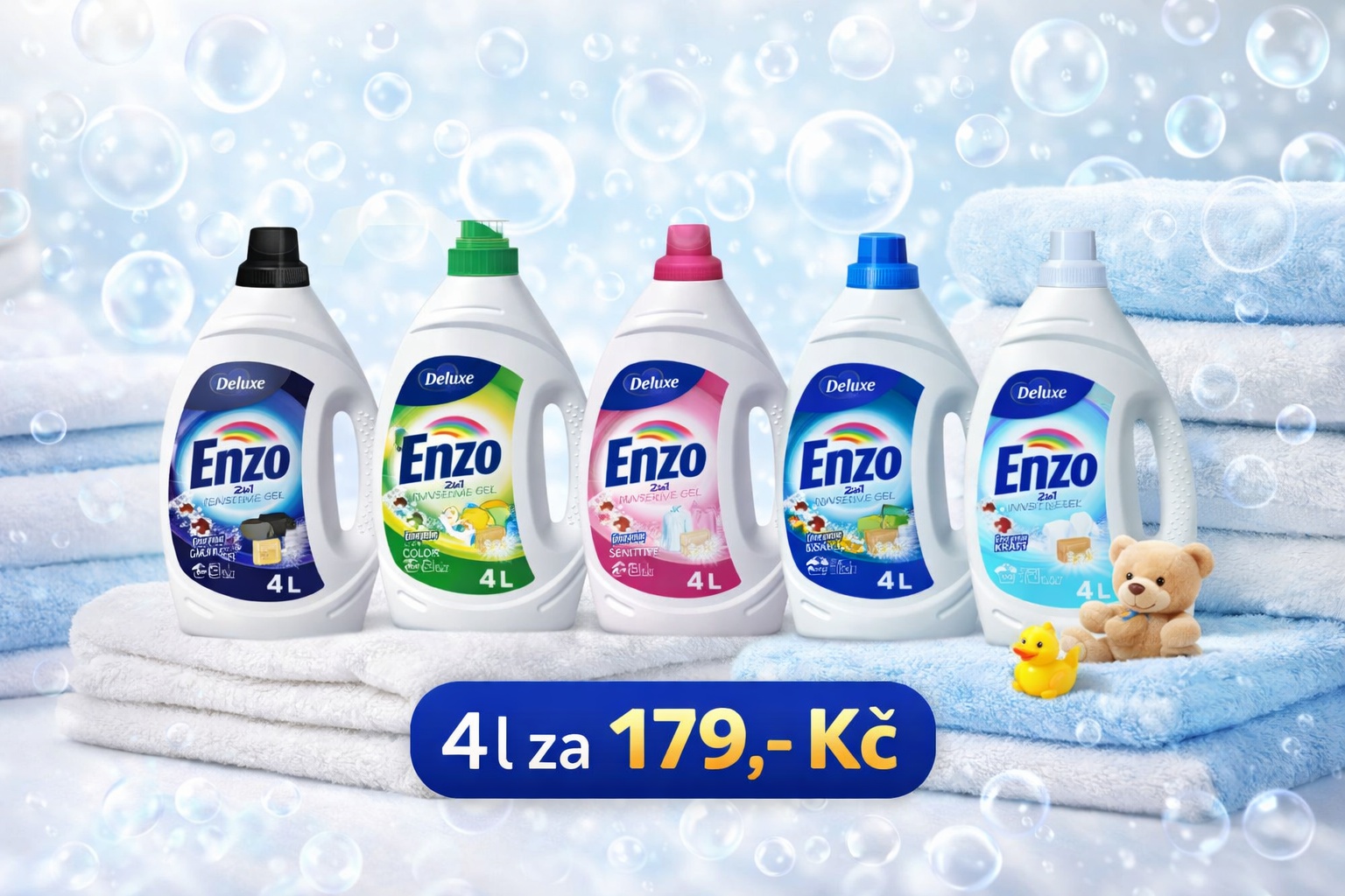 Top nabídka: Enzo prací gel 4 litry  za 179 Kč