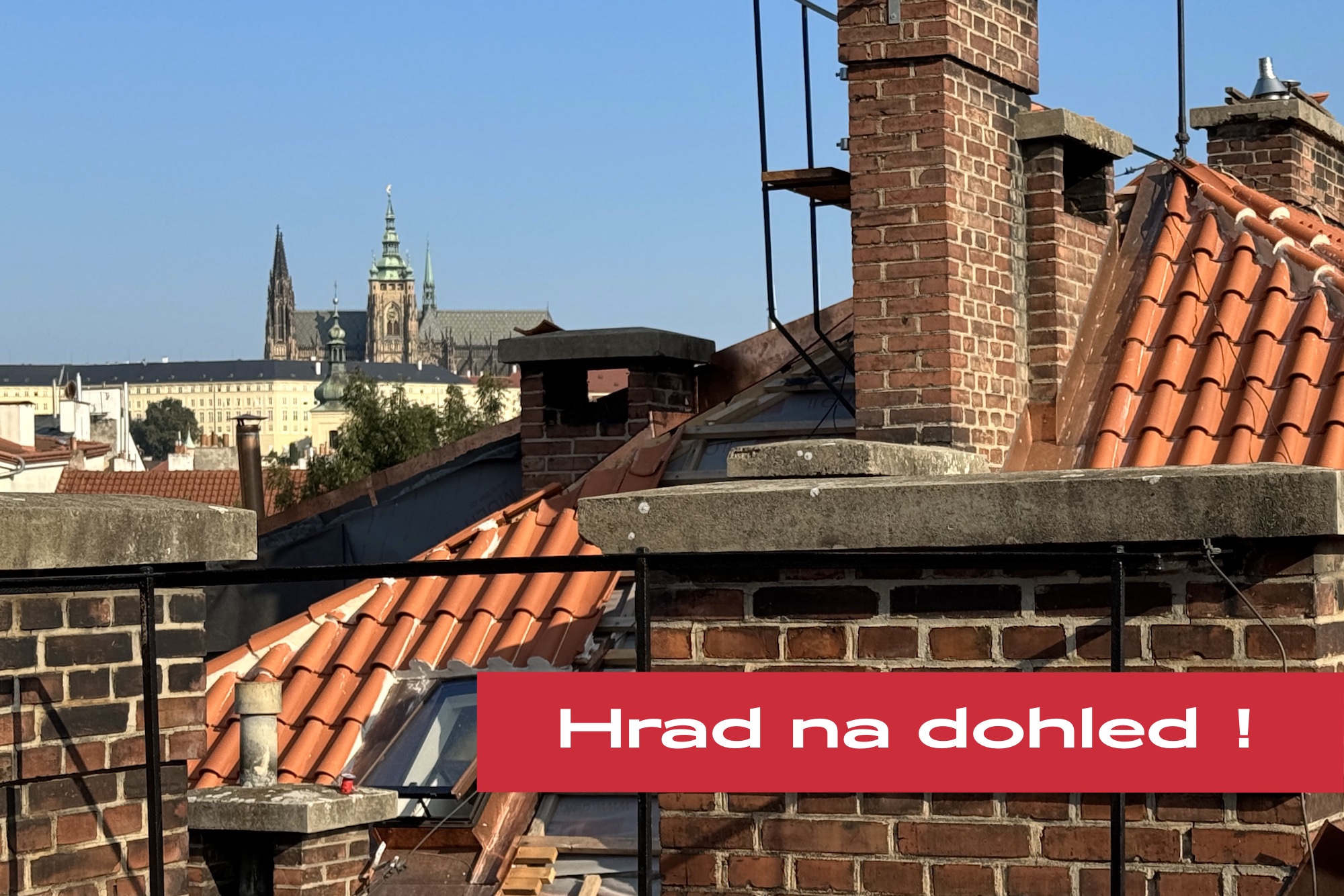 PRODEJ bytového domu s tímto výhledem na Hrad.