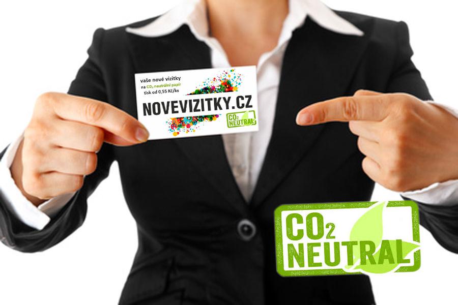 Tisk vizitek na ekologický CO₂ neutrální papír