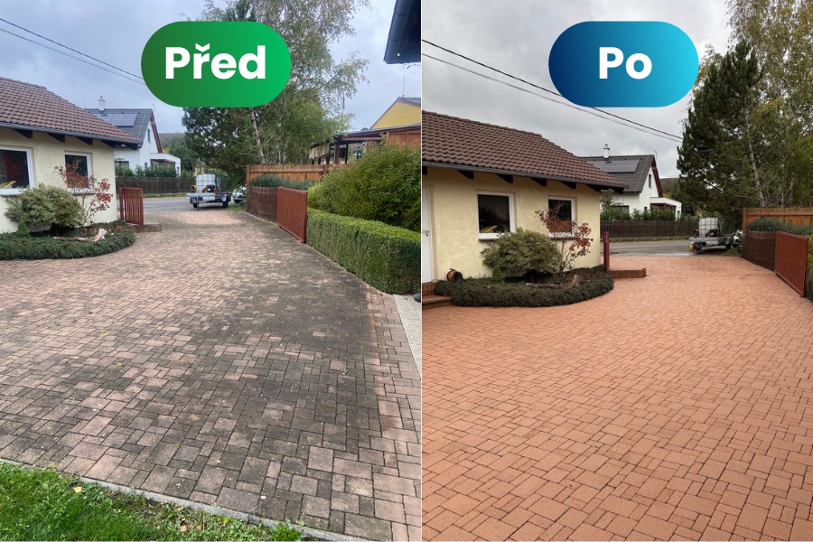 Čištění dlažeb (různé druhy a meteriály)