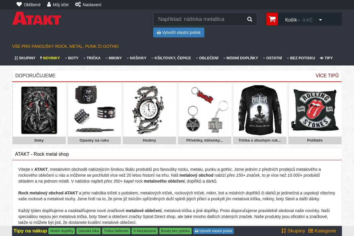 Atakt.cz - metalové oblečení