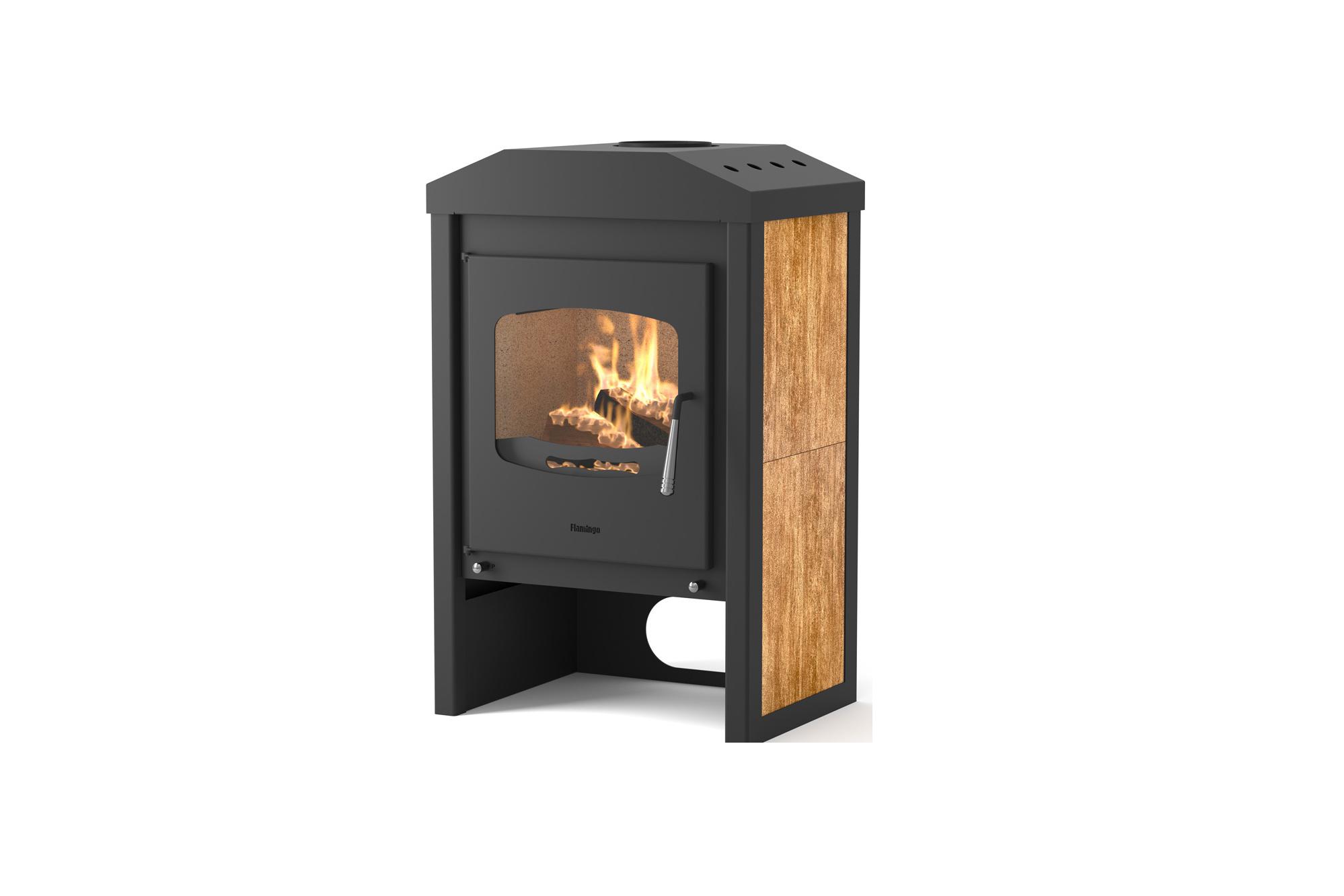 Krbová kamna FLAMINGO ® VEGA dlažba Ořech