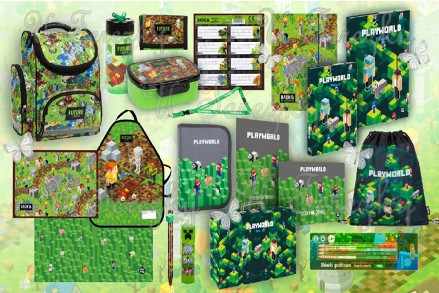 Školní set sada Playworld Minecraft - 20 ks