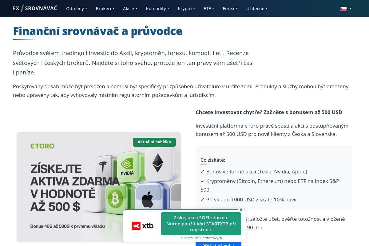 Forexsrovnavac.cz