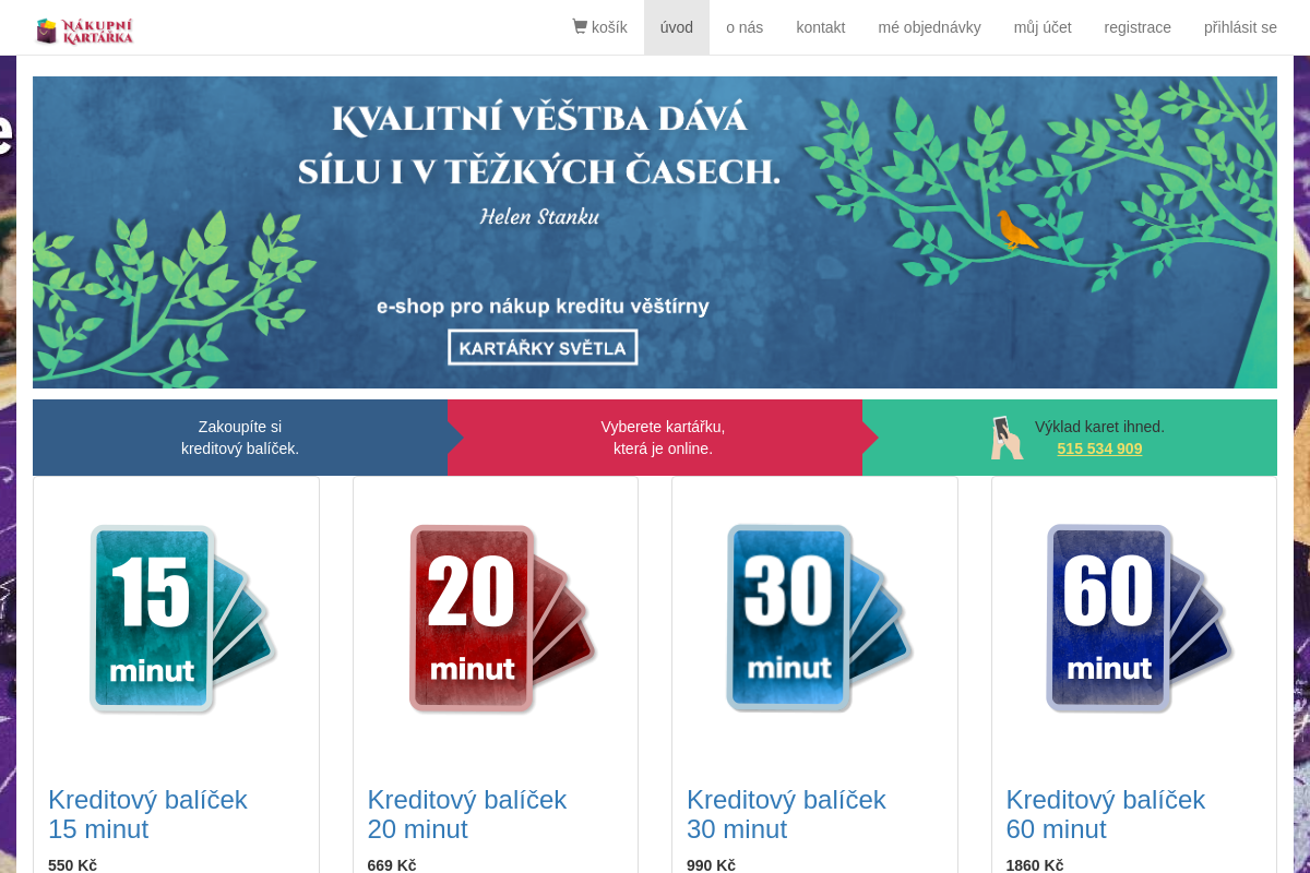 Nákupní kartářka.cz