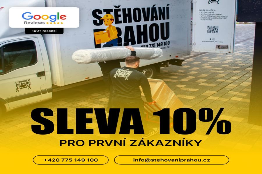10 % SLEVA na první stěhování s námi!
