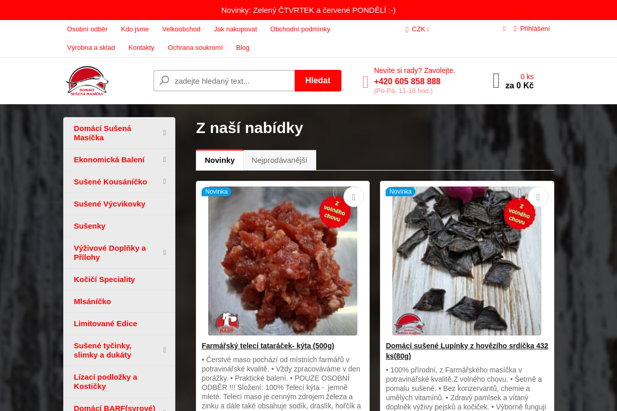 Domácí sušená masíčka