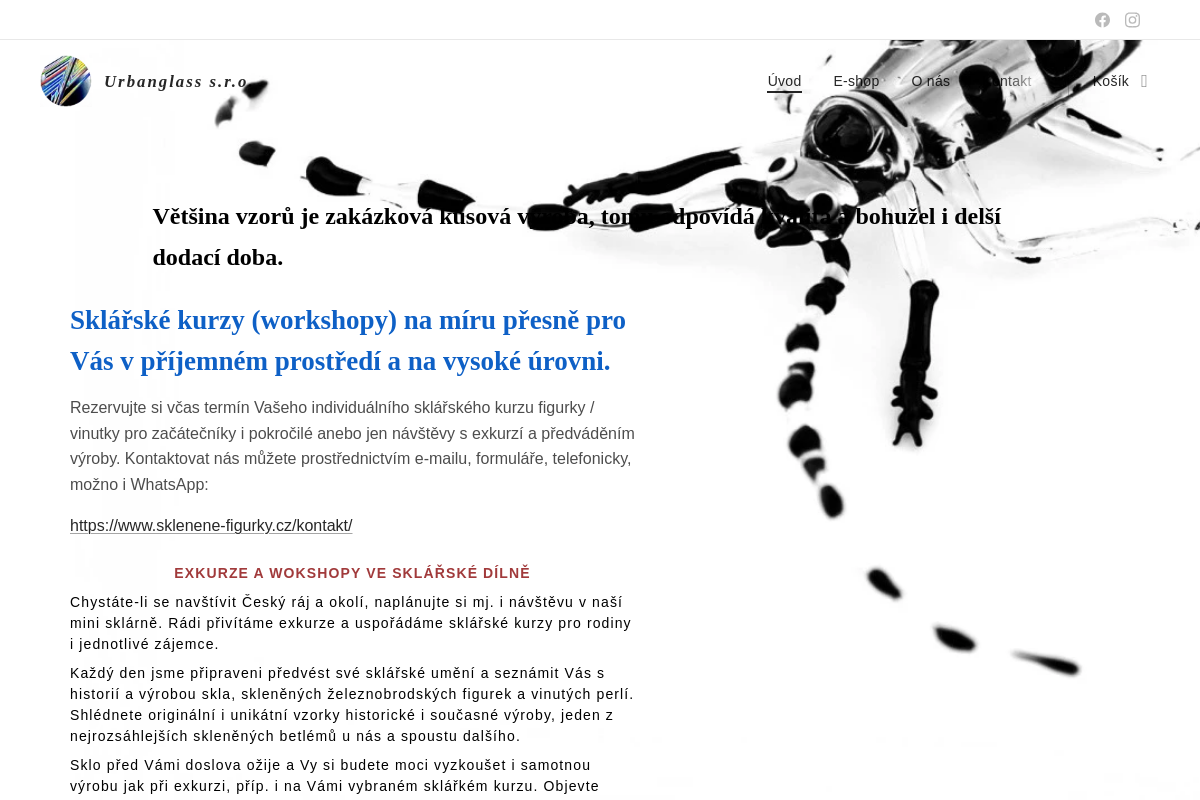 Karel a Eva Urbanovi - sklářská výroba