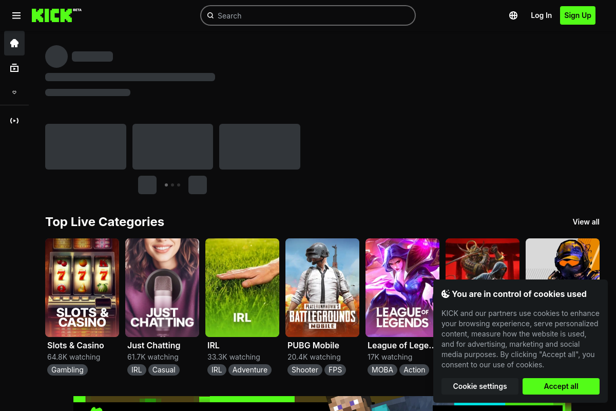 KICK: Live Streaming
