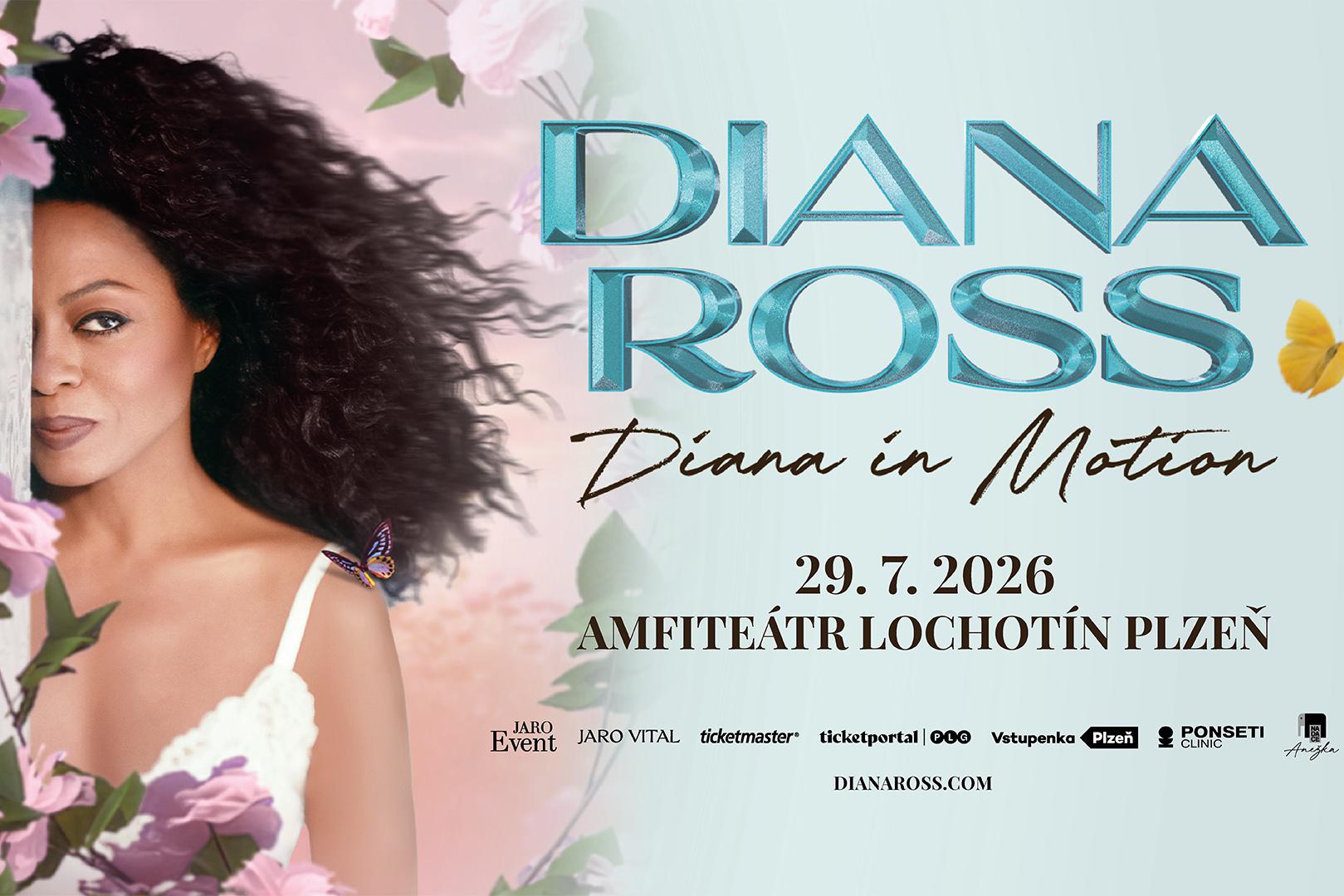 Diana Ross vystoupí poprvé v historii v Česku