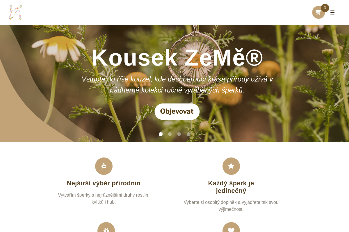 On-line prodej ručně vyráběných šperků