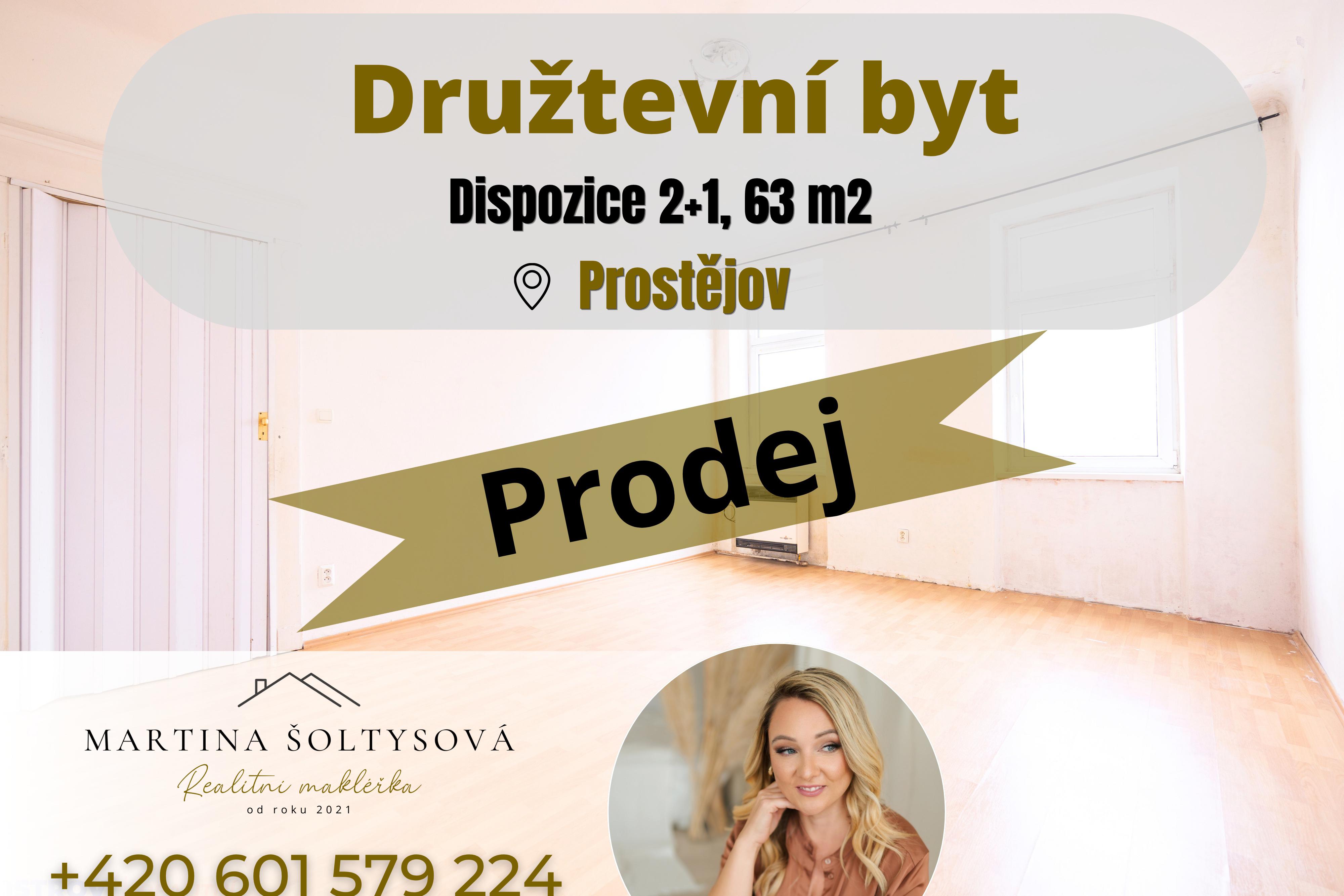 Prodej - Družstevní byt 2+1, Prostějov