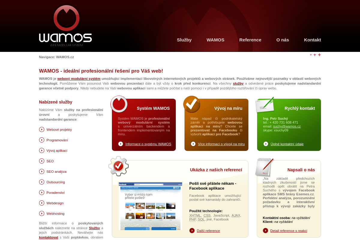 Ing. Petr Suchý - WAMOS.cz