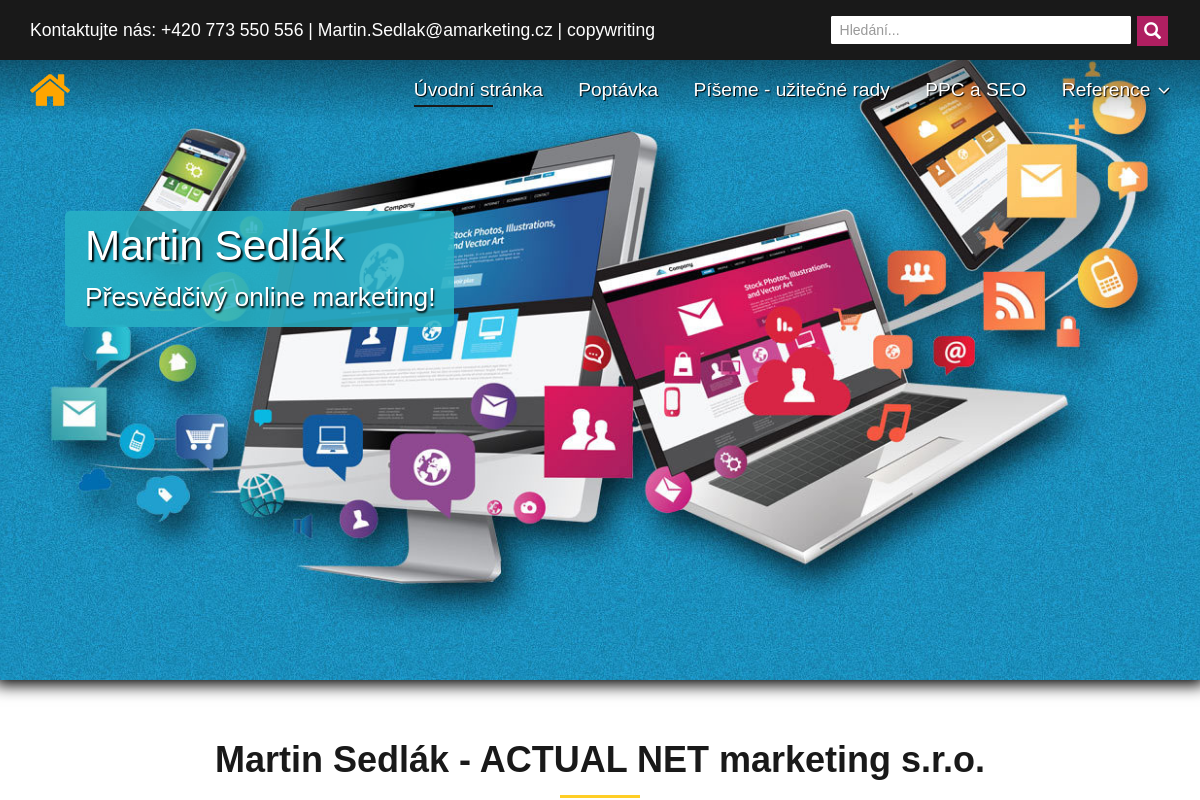 Martin Sedlák, webdesign