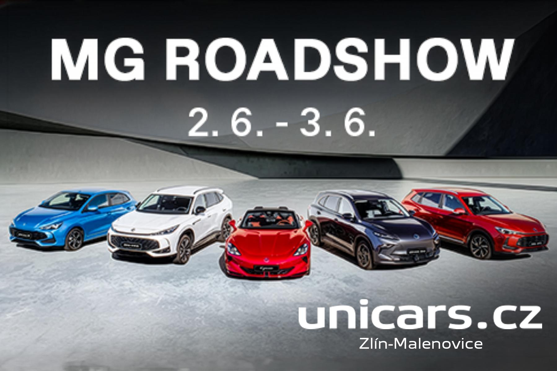 MG ROADSHOW - ZLÍN | 2. 6. až 3. 6. v UNICARS CZ