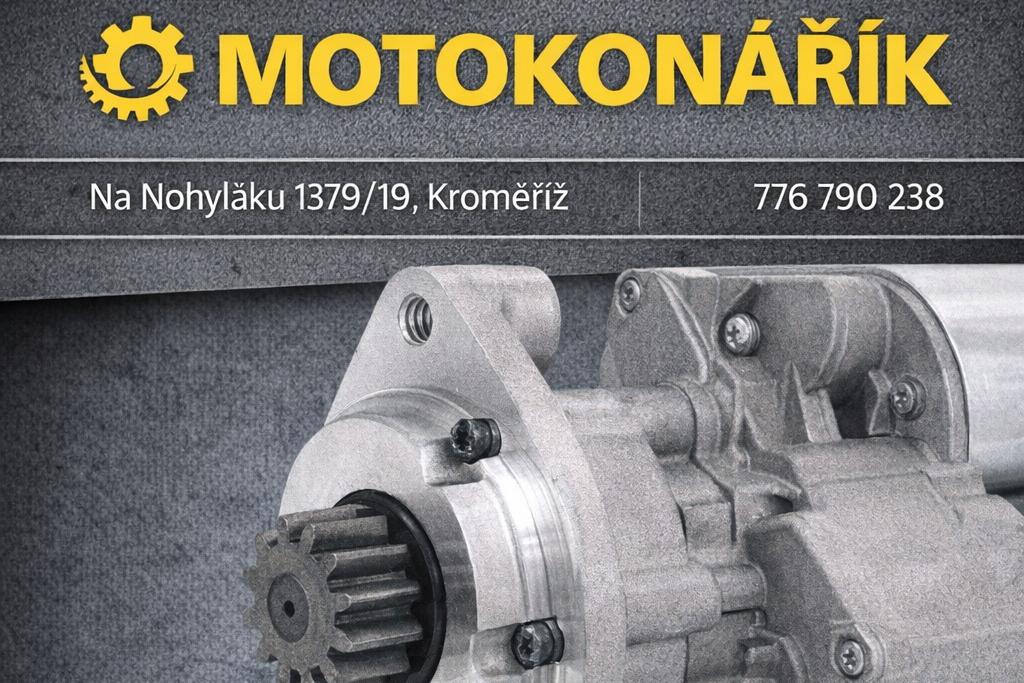 Startér Multikára M25s s převodovkou 12V 3,2kW