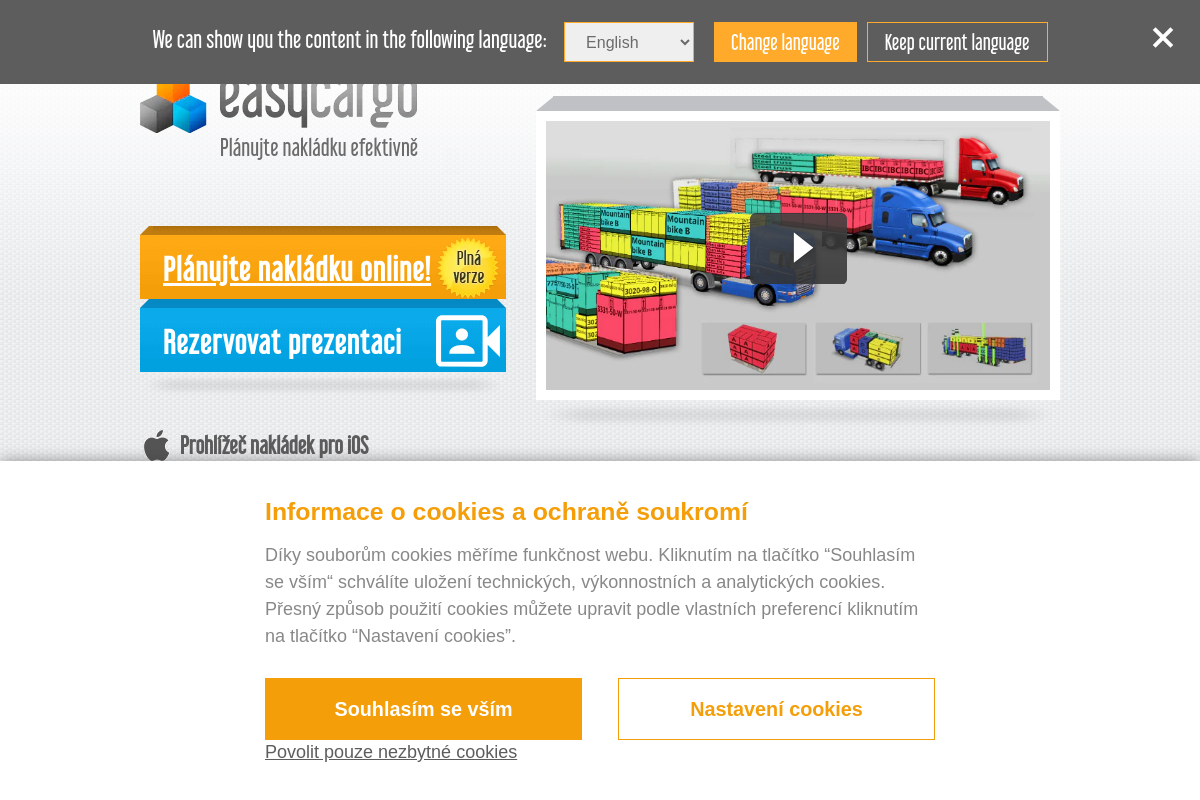 EasyCargo - Plánujte nakládku efektivně