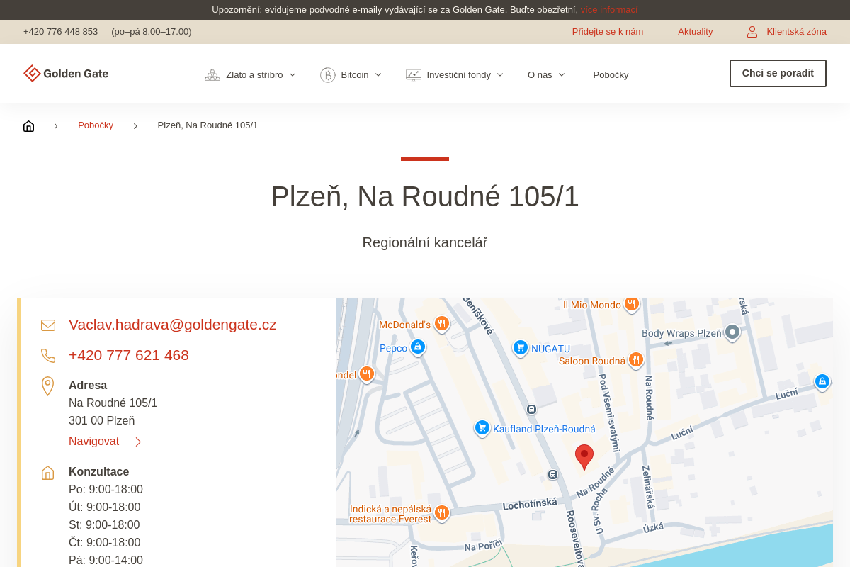 Golden Gate - regionální kancelář
