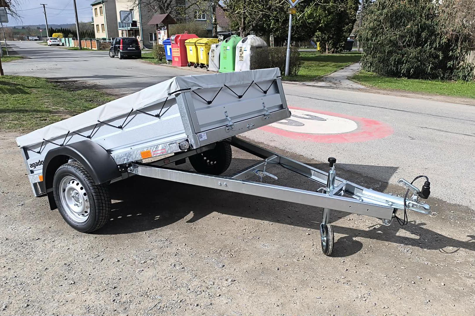 Přívěs AGA KIT M1 SKLOPNÝ N1 + POČ, plachta překrý