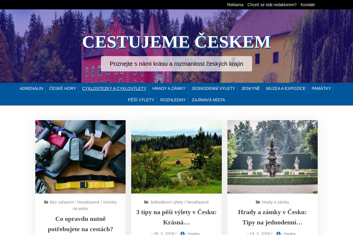 Cestujeme českem